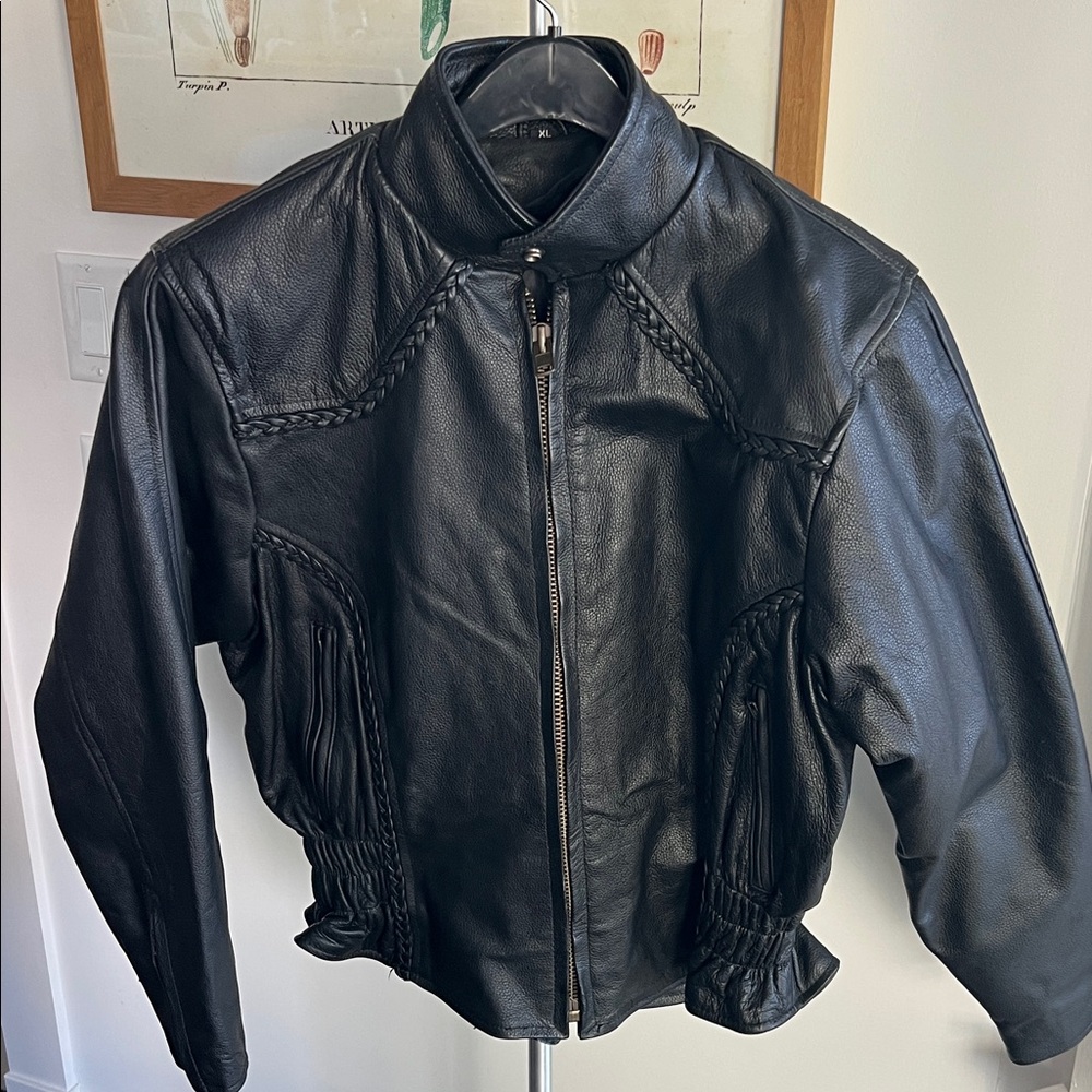 Women’s Black Leather Jacket